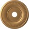 Ekena Millwork Berkshire PVC Ceiling Medallion (Canopies up to 8 3/8"), 19"OD x 3 1/2"ID x 1"P, Bright Coat Gold CMP19BEBGL - alternate 1